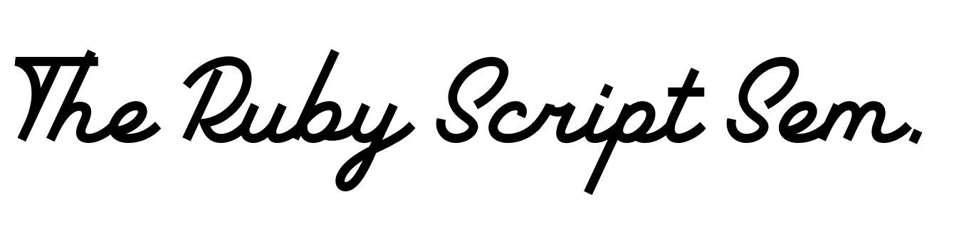 The Ruby Script Semi Exp Bold